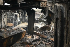 Cảnh đổ nát sau vụ tấn công vào trung tâm cai nghiện ở Kabul, Afghanistan, ngày 17/3/2026. (Nguồn: THX/TTXVN)