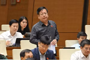 Đại biểu Nguyễn Trường Giang (Đoàn Lâm Đồng). (Ảnh: THỦY NGUYÊN)