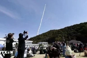 Tên lửa Kairos số 3 được phóng từ Cảng vũ trụ Kii ở thị trấn Kushimoto, tỉnh Wakayama ngày 5/3/2026. (Nguồn: Kyodo/TTXVN)
