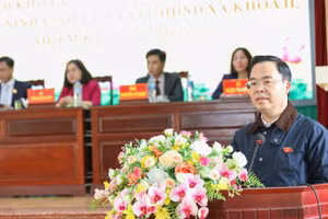 Ông Trần Văn Khải, đại biểu Quốc hội Khóa XV, Phó Chủ nhiệm Ủy ban Khoa học, Công nghệ và Môi trường của Quốc hội tiếp xúc cử tri. (Ảnh: TL)