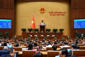 Quốc hội thông qua Luật sửa đổi, bổ sung một số điều của Bộ luật Tố tụng hình sự. (Ảnh: QH.