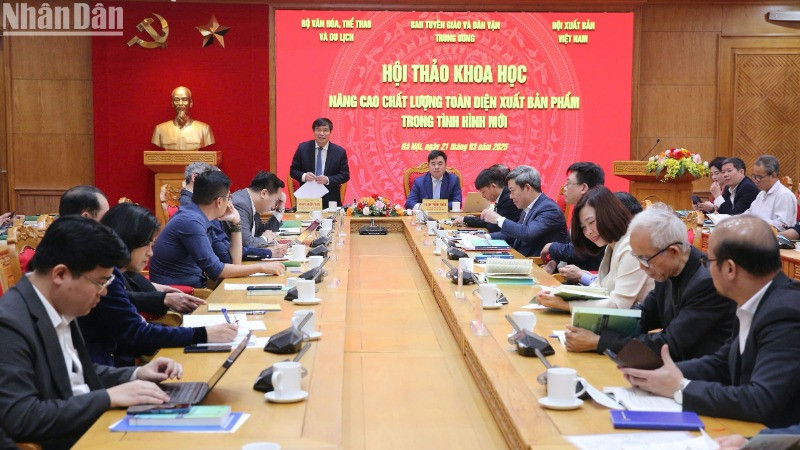 Quang cảnh Hội thảo. (Ảnh: PHẠM CƯỜNG)