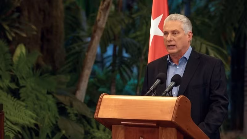 Chủ tịch Cuba Miguel Diaz-Canel. (Ảnh: TTXVN)