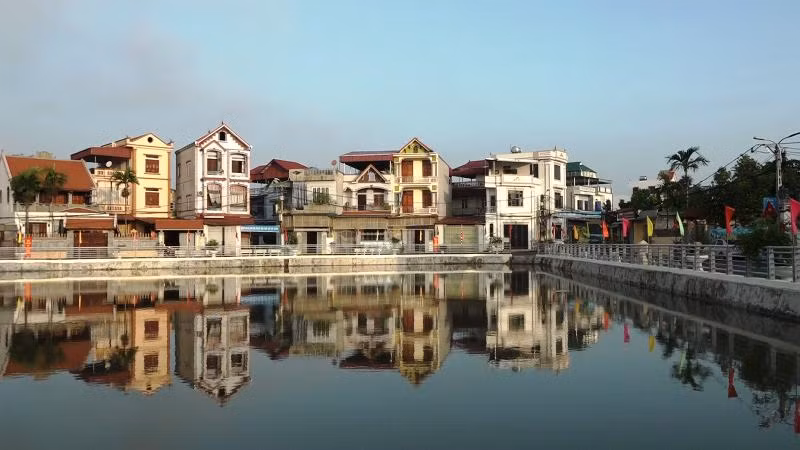 Diện mạo nông thôn xã Vạn Thắng, huyện Ba Vì ngày càng khang trang, sạch đẹp.