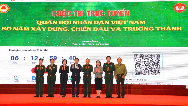 Ban Tổ chức phát động Cuộc thi trực tuyến: Quân đội nhân dân Việt Nam - 80 năm xây dựng, chiến đấu và trưởng thành.
