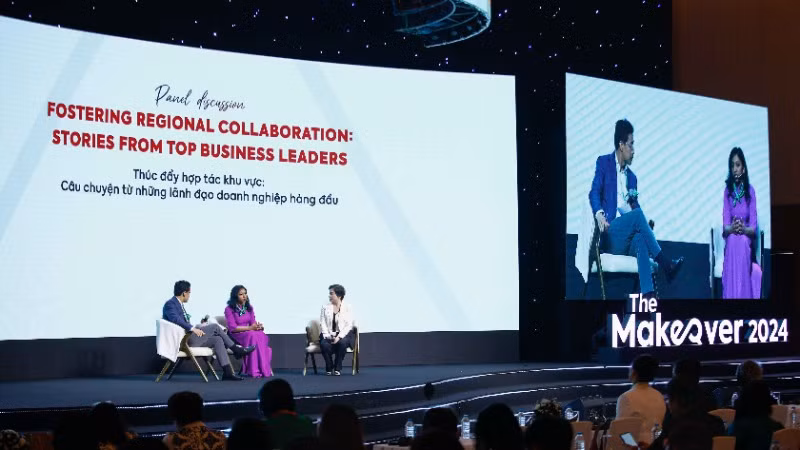 Tọa đàm “Thúc đẩy hợp tác khu vực: Câu chuyện từ những lãnh đạo doanh nghiệp hàng đầu”.
