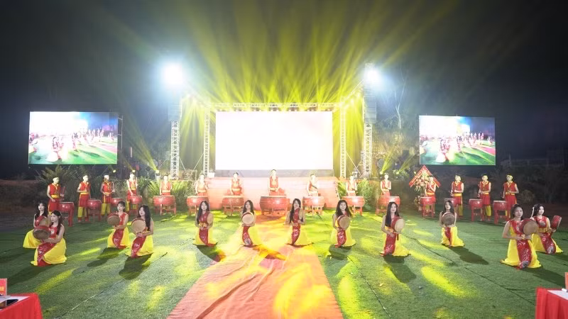 Màn trống hội khai mạc Lễ hội Chí Linh Sơn 2025.