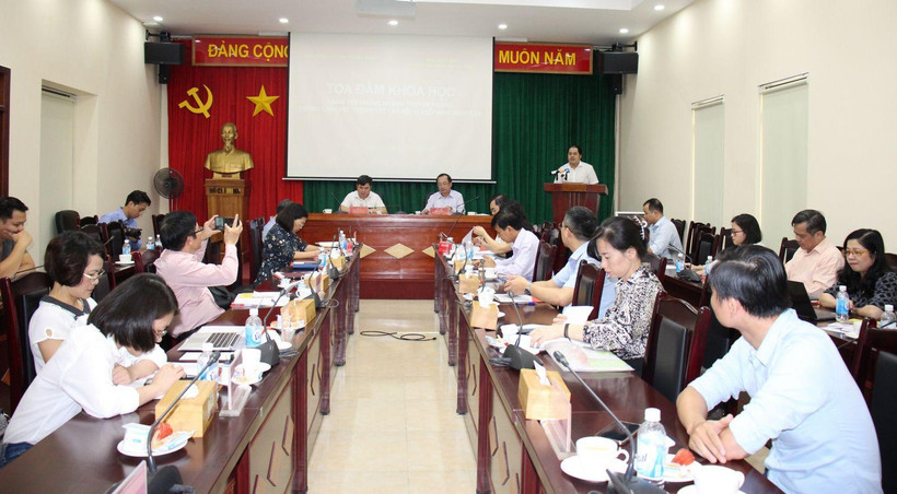 Tọa đàm khoa học Quản trị khủng hoảng truyền thông trong lĩnh vực chính trị-xã hội ở Việt Nam hiện nay, ngày 16/11. (Ảnh: Nhà xuất bản Chính trị quốc gia Sự thật)