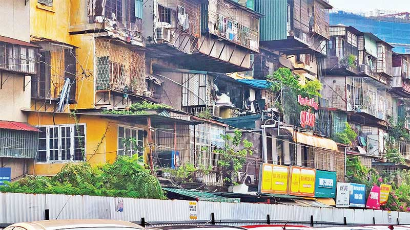 Cải tạo chung cư cũ là một trong các giải pháp thực hiện mục tiêu phát triển nhà ở trên địa bàn Hà Nội.