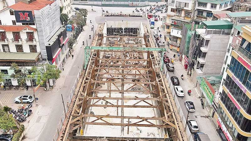 Hầm chui Kim Đồng đang được gấp rút hoàn thiện để thông xe trong năm 2025.