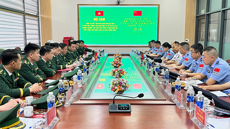 Quang cảnh buổi hội đàm.