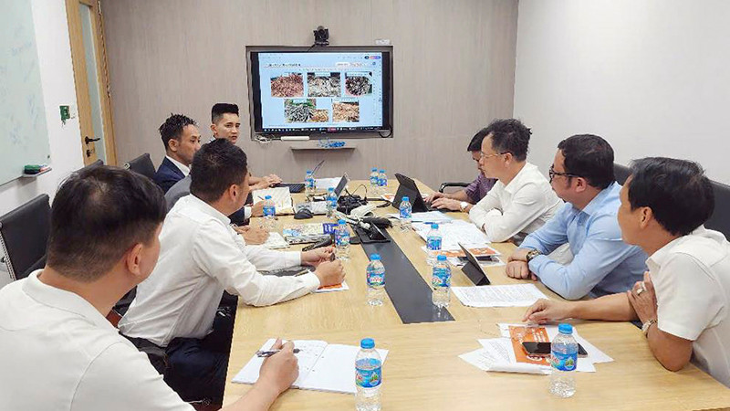 Đoàn công tác của tỉnh Lào Cai làm việc với lãnh đạo Công ty cổ phần Erex Nhật Bản.