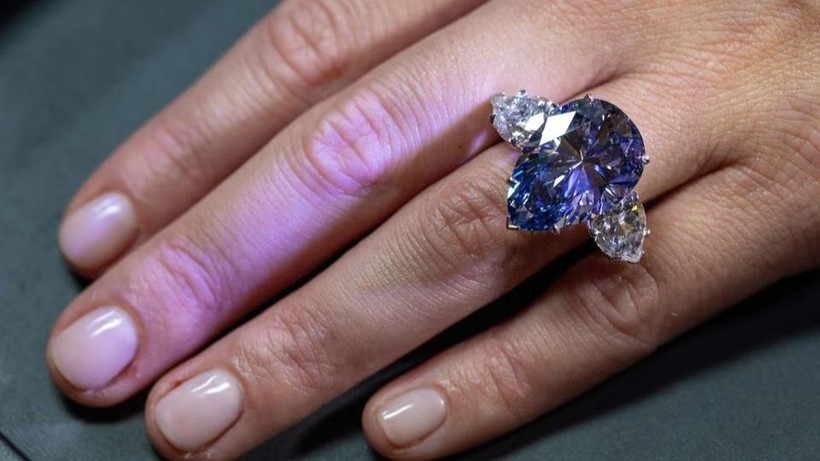Viên kim cương Bleu Royal có thể được bán với giá 50 triệu USD. (Ảnh: Reuters)