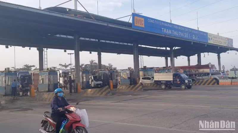Trạm thu phí T1 trên quốc lộ 51 ngưng thu phí từ 7 giờ sáng 13/1.