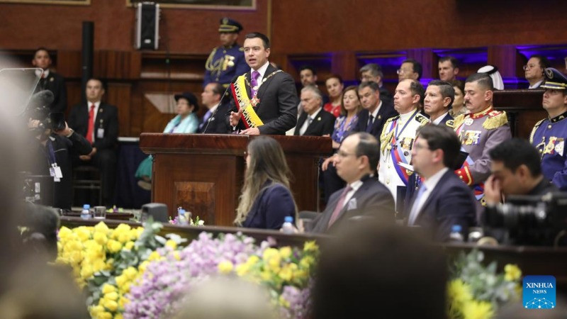 Tổng thống Ecuador Daniel Noboa. (Ảnh: Tân hoa xã)