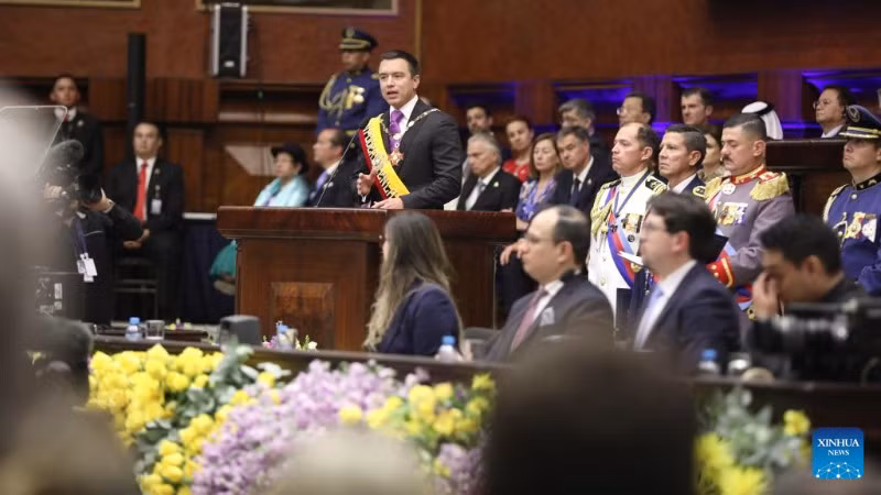 Tổng thống Ecuador Daniel Noboa. (Ảnh: Tân hoa xã)