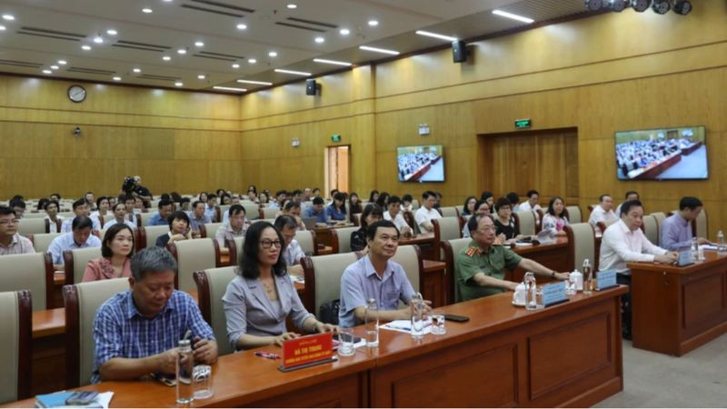 Các đại biểu dự hội nghị tập huấn.