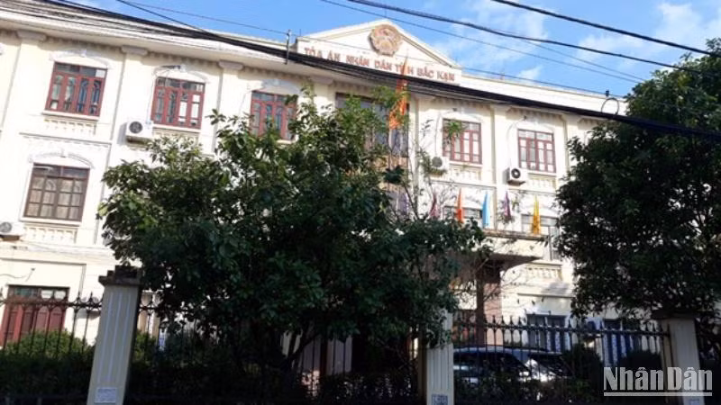 Trụ sở Tòa án nhân dân tỉnh Bắc Kạn. 