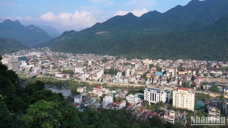 Trung tâm thành phố Hà Giang. 