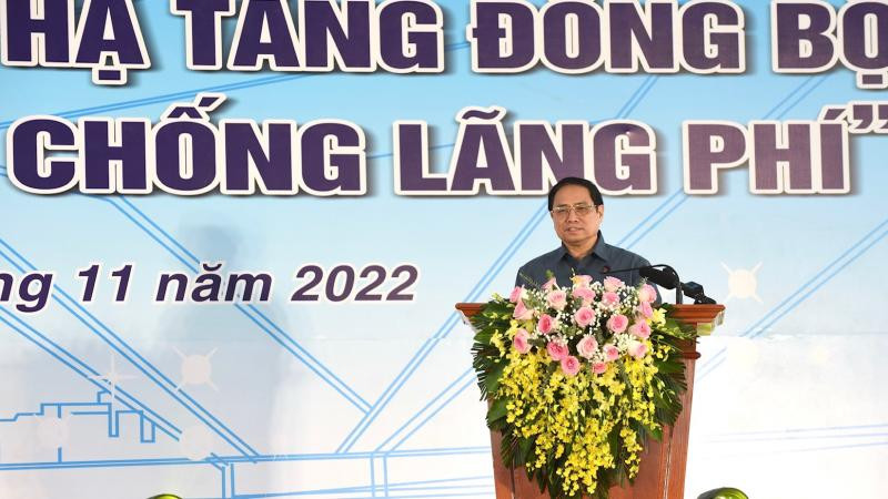 Thủ tướng Phạm Minh Chính phát động phong trào thi đua. (Ảnh: Trần Hải)