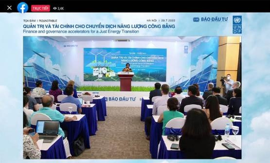 Toạ đàm “Quản trị và tài chính cho chuyển dịch năng lượng công bằng”.