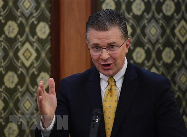 Trợ lý Ngoại trưởng Mỹ phụ trách khu vực Đông Á và Thái Bình Dương Daniel Kritenbrink. (Nguồn: AFP/TTXVN)