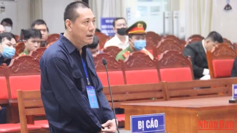 Bị cáo Đào Ngọc Viễn tại phiên xét hỏi.