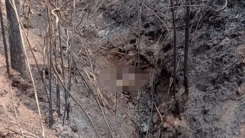 Hiện trường 3 người tử vong nghi do bị lửa cháy khi đi đào dúi.