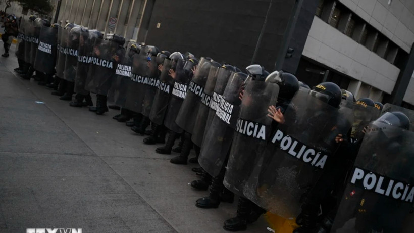 Cảnh sát Peru. (Ảnh: AFP/TTXVN)