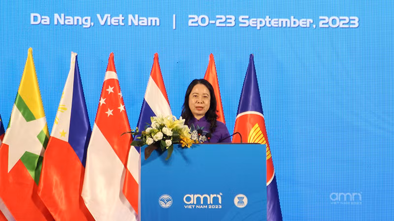 Phó Chủ tịch nước Võ Thị Ánh Xuân phát biểu khai mạc.