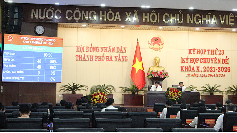 Đại biểu biểu quyết thông qua Nghị quyết.