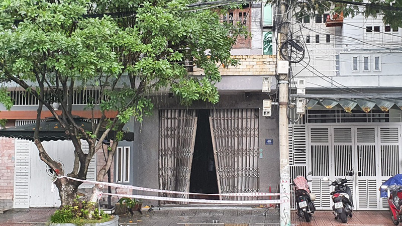 Ngôi nhà xảy ra vụ cháy.