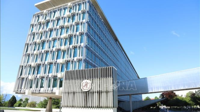 Trụ sở Tổ chức Y tế thế giới (WHO) tại Geneva, Thụy Sĩ. (Ảnh: THX/TTXVN)