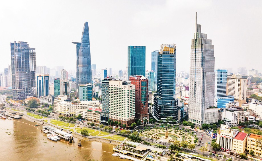 Khu trung tâm Quận 1 nằm trong quy hoạch phần lõi của Trung tâm Tài chính quốc tế Việt Nam tại Thành phố Hồ Chí Minh. Ảnh (THÀNH ĐẠT)