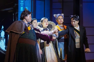 Một cảnh trong vở “Zorba - Chú mèo thám tử”.