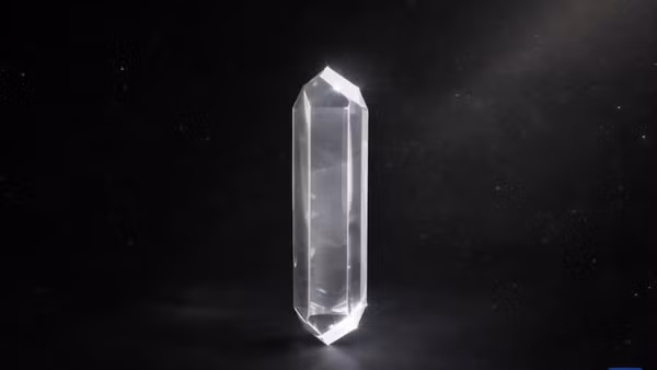 Hình ảnh do Viện Nghiên cứu địa chất Uranium Bắc Kinh cung cấp, cho thấy cấu trúc tinh thể lý tưởng của Changesite-(Ce). (Ảnh: Tân Hoa xã)