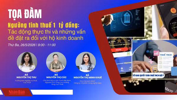 Ngưỡng tính thuế 1 tỷ đồng: Tác động thực thi và những vấn đề đặt ra với hộ kinh doanh