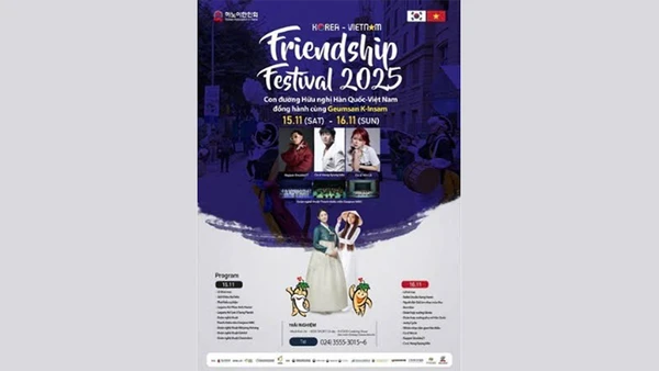 Không gian giao lưu văn hóa Việt-Hàn tại Chương trình “Con đường hữu nghị Hàn Quốc-Việt Nam 2025”. 