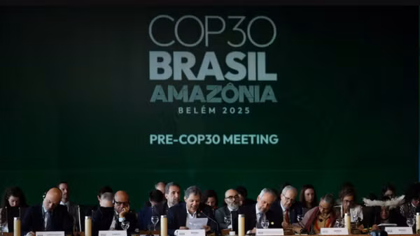 Ảnh minh họa: Cuộc họp chuẩn bị cấp bộ trưởng trước thềm Hội nghị thượng đỉnh về khí hậu COP30, tại Brasilia, Brazil vào ngày 13/10/2025. (Ảnh: Reuters)
