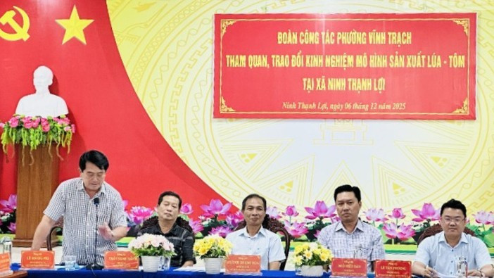 Cà Mau: Mô hình lúa-tôm hiệu quả cao, thu hút nhiều cán bộ, nông dân đến thăm quan, học tập image.jpg