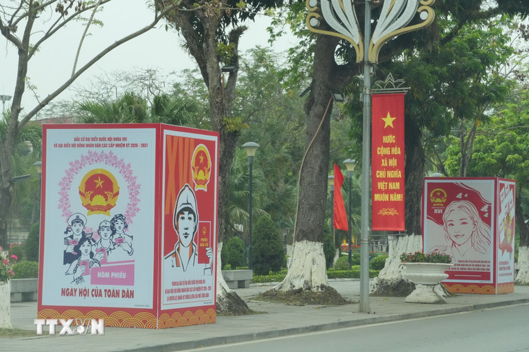 Kh&ocirc;ng kh&iacute; rộn r&agrave;ng trước ng&agrave;y bầu cử đại biểu Quốc hội kh&oacute;a XVI v&agrave; Hội đồng nh&acirc;n d&acirc;n c&aacute;c cấp nhiệm kỳ 2026-2031 ở Ph&uacute; Thọ. (Ảnh: TTXVN)