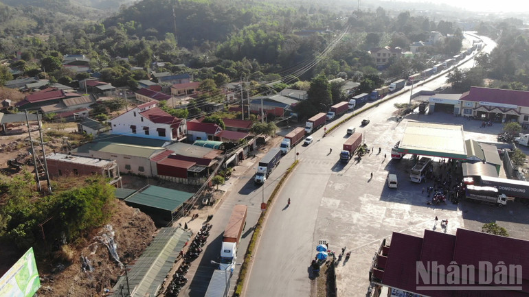 Tỉnh Quảng Trị có nhiều tiềm năng phát triển logistics, thương mại xuyên biên giới. ndo_br_2-quoc-lo-9-co-mat-do-phuong-tien-cao-duoc-cac-doi-tuong-loi-dung-de-van-chuyen-hang-cam-hang-lau.jpg
