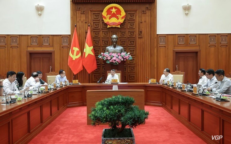 Quang cảnh cuộc họp. (Ảnh: chinhphu.vn/Nhật Bắc)
