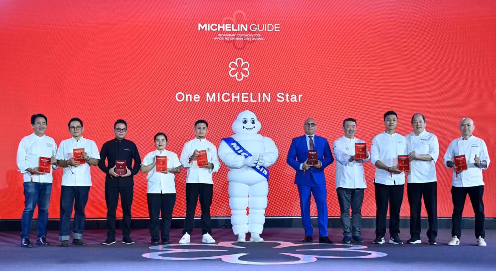 Đại diện các nhà hàng được một sao Michelin. (Ảnh: Ban tổ chức)