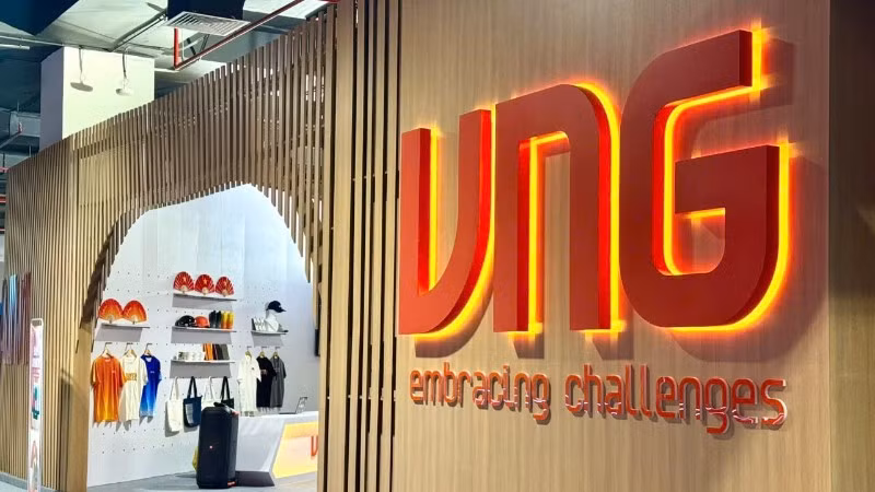 Không gian trưng bày của VNG tại Triển lãm thành tựu đất nước với chủ đề “80 năm hành trình Độc Lập - Tự Do - Hạnh Phúc”.