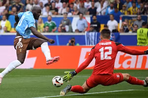 Lukaku vẫn chưa có duyên ghi bàn tại EURO 2024. (Ảnh: UEFA)