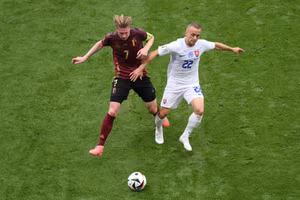 Đội tuyển Bỉ thua 0-1 trước đối thủ bị đánh giá yếu hơn là Slovakia. (Ảnh: UEFA)