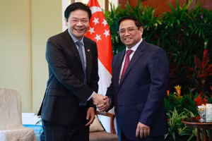 Thủ tướng Phạm Minh Chính tiếp Phó Thủ tướng, Bộ trưởng Tài chính Singapore Lawrence Wong.