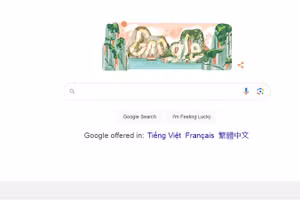 Hình ảnh Vịnh Hạ Long trên trang chủ Google.