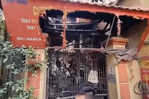 [Video] Cận cảnh hiện trường vụ cháy tại Trung Kính sau khi lực lượng chức năng khám xét hiện trường
